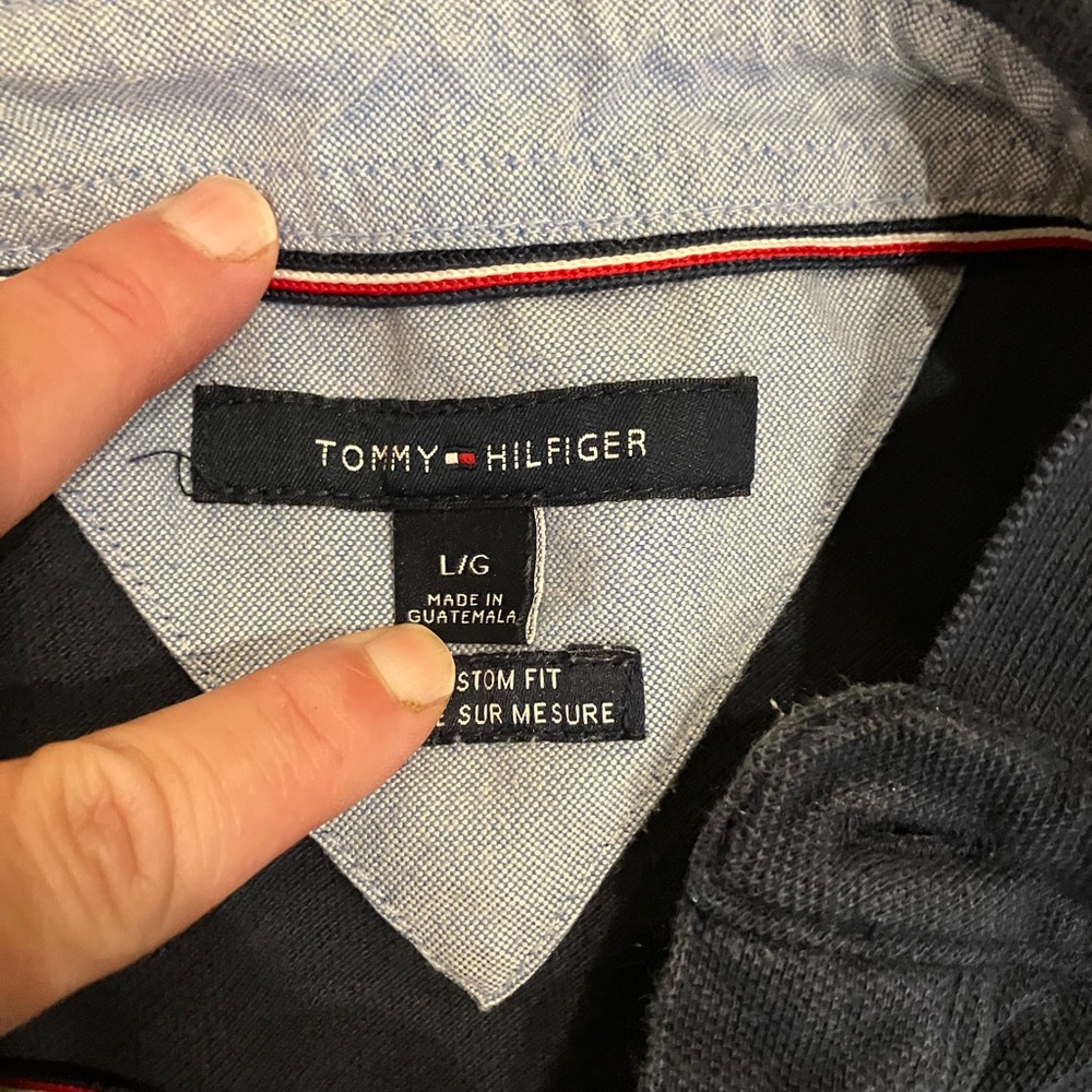 Two tommy hilfinger men’s polo shirts size large